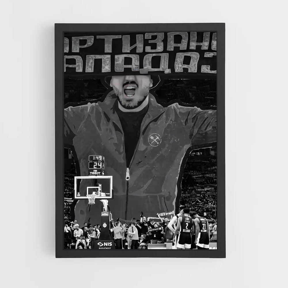 Poster Le Dunk de Belgrade – affiche Basketball (vue 2)